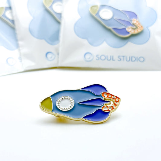 Rocket Ship Pin