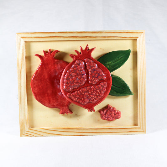 Ceramic Pomegranate Wall Art