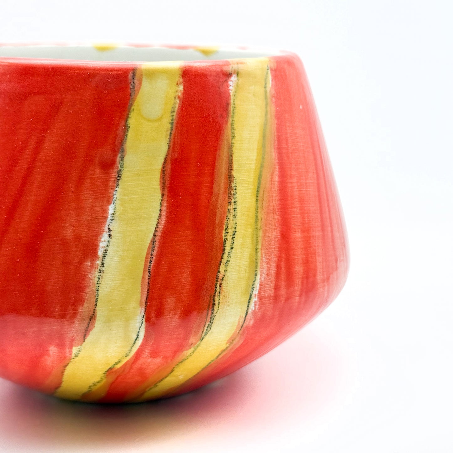 Wide Mouth Ceramic Vase