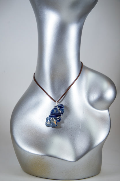 Ceramic Statement Necklace, AG