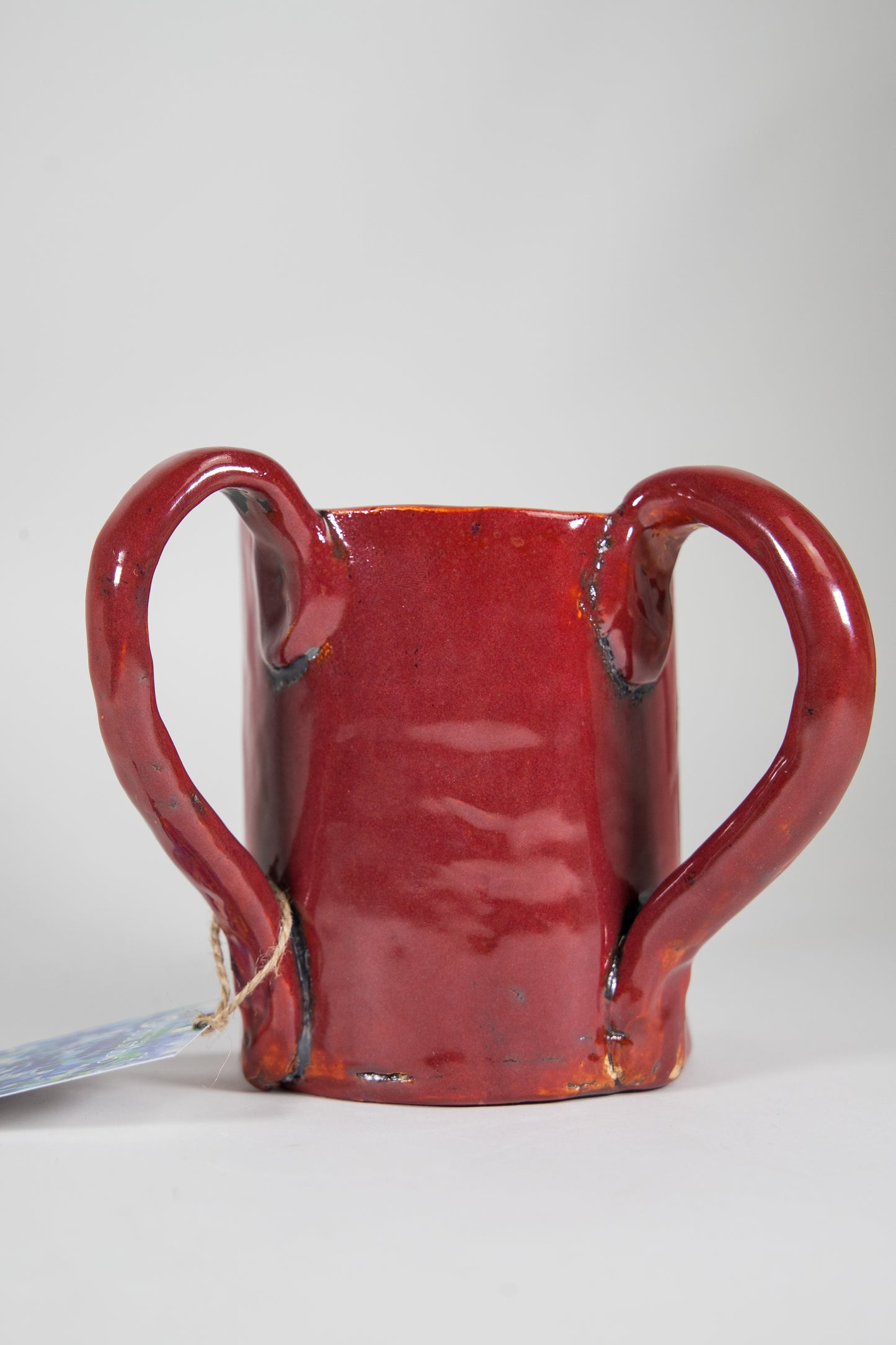 Red Ceramic Washing Cup