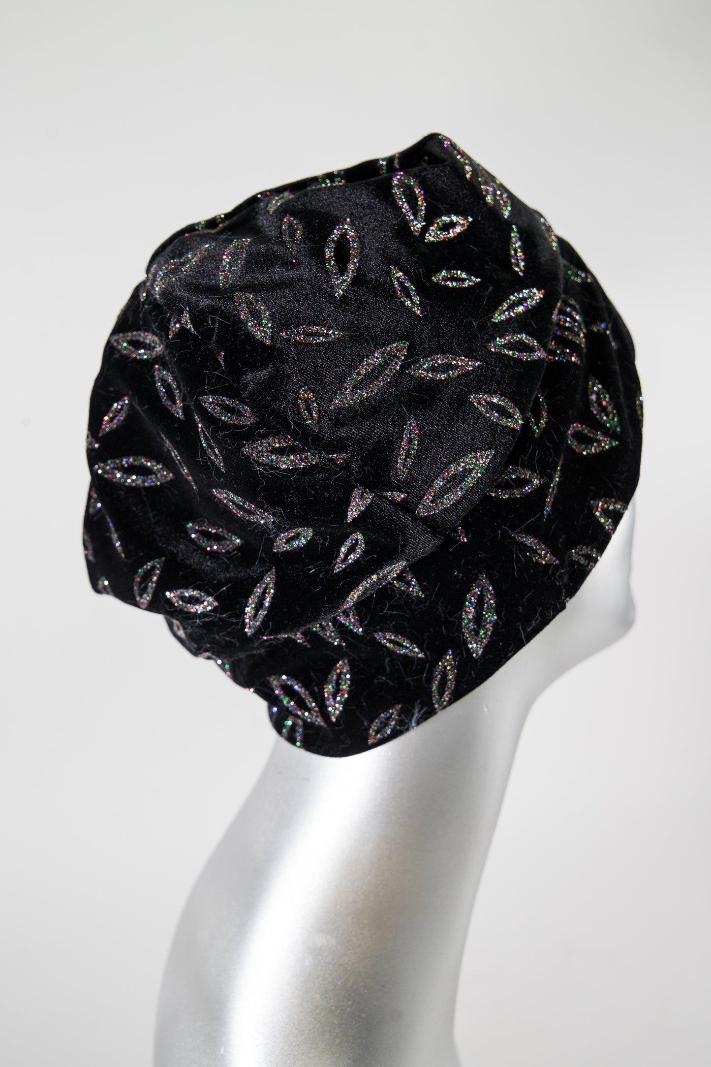 Black & Glittered Hat