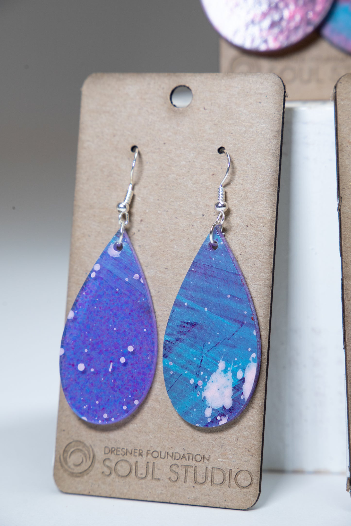 Abstract Geometric Dangle Earrings